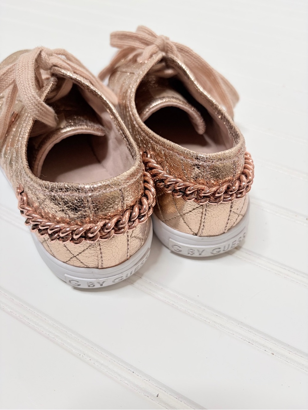G by Guess Backerett Rose Gold Sneakers - Picture 7 of 12
